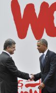 Petr Poroshenko and Barack Obama