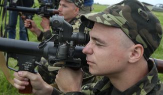 Военнослужащие во время учений