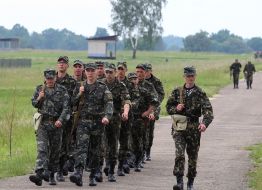 Военнослужащие во время учений
