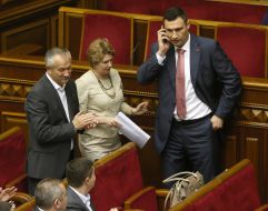 Victor Pinzenyk and Vitali Klitschko