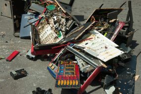 Disposal of seized gambling machines