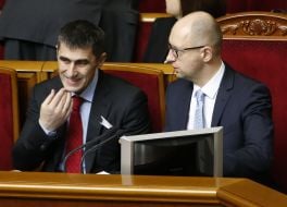 Arseniy Yatsenyuk and Vitaliy Yarema