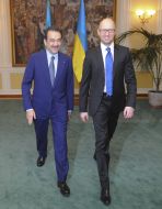 Arseniy Yatsenyuk and Karim Massimov