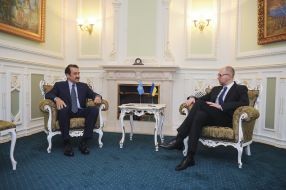 Arseniy Yatsenyuk and Karim Massimov