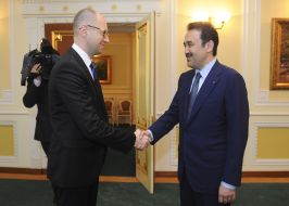Arseniy Yatsenyuk and Karim Massimov