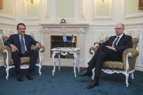 Arseniy Yatsenyuk and Karim Massimov
