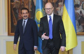 Arseniy Yatsenyuk and Karim Massimov