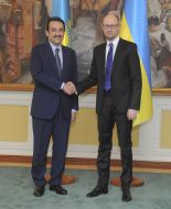 Arseniy Yatsenyuk and Karim Massimov