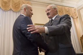 Aleksandr Turchinov and Aleksandr Lukashenko
