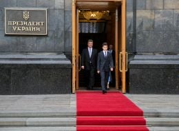 Poroshenko with his son