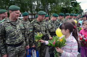Церемонія зустрічі прикордонників