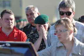 Relatives of dead soldiers