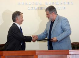 Igor Kolomoyskiy and Mustafa Dzhemilev