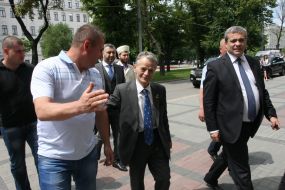 Boris Treygerman, Mustafa Dzhemilev and Yuriy Bereza