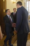 Vitaliy Klichko and Alain Remy