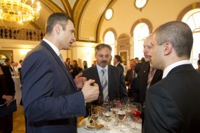 Vitaliy Klichko during a diplomatic reception