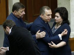 Alexandr Volkov, Boris Kolesnikov and Maria Matios