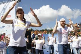 Participants of the festival of sport