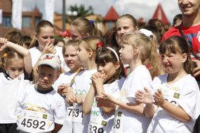 Participants of the festival of sport