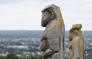 Stone woman on the mountain Kremenets