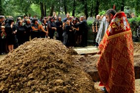 Церемония прощания с погибшими военнослужащими