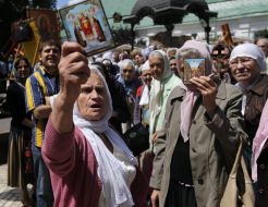 Participants of the Cross procession