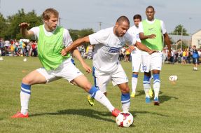 Training of players of FC "Dnepr" (Dnepropetrovsk)