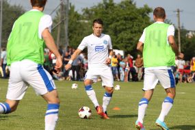 Training of players of FC "Dnepr" (Dnepropetrovsk)
