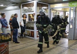Fire and tactical exercises on Zhitniy market