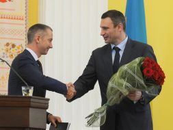 Borsis Lozhkin and Vitaly Klichko