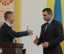 Borsis Lozhkin and Vitaly Klichko