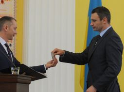 Borsis Lozhkin and Vitaly Klichko