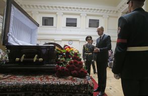 Церемония прощания с Иваном Плющом