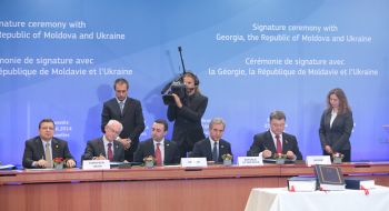 The signing of the Association Agreement between the EU and Ukraine