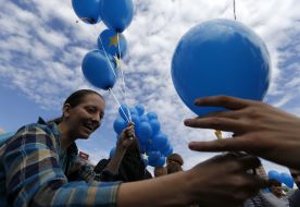 Участники флеш-моба