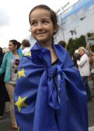 Участница флеш-моба