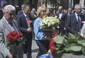 Leonid Kravchuk and Lyudmila Denisova