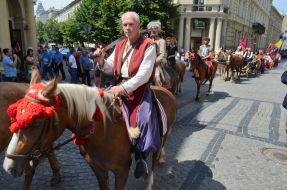 Участники "Парада военно-исторических реконструкций"