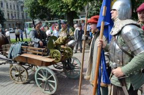 Участники "Парада военно-исторических реконструкций"