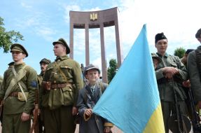 Участники "Парада военно-исторических реконструкций"