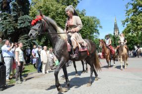 Участники "Парада военно-исторических реконструкций"
