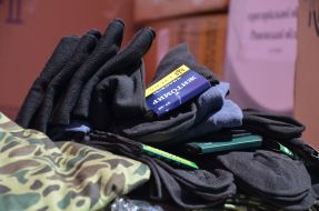 Action on gathering of clothing for soldiers