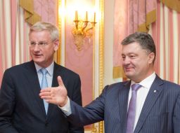 Petr Poroshenko and Carl Bildt