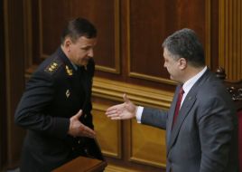 Petr Poroshenko and Valeriy Geletey