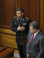 Petr Poroshenko and Valeriy Geletey