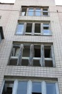 Последствия взрыва в здании военного комиссариата