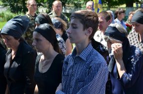 Portrait of a dead serviceman Andrei Belkin
