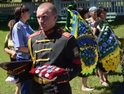 Portrait of a dead serviceman Andrei Belkin