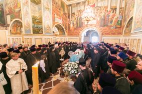Церемония прощания с митрополитом Владимиром