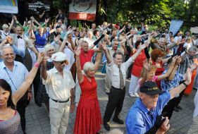 Participants of the festival "Youth is dedicated"
